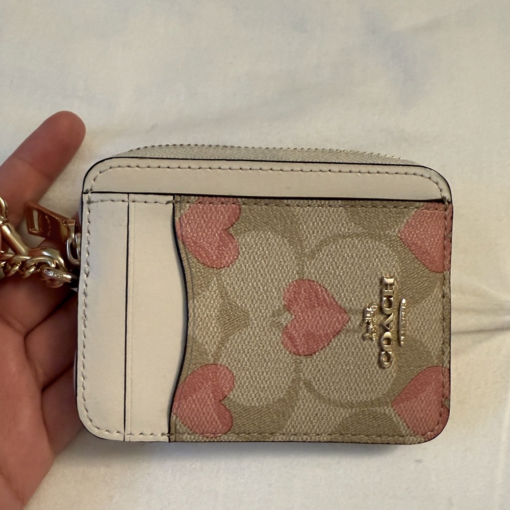 Coach zip card case